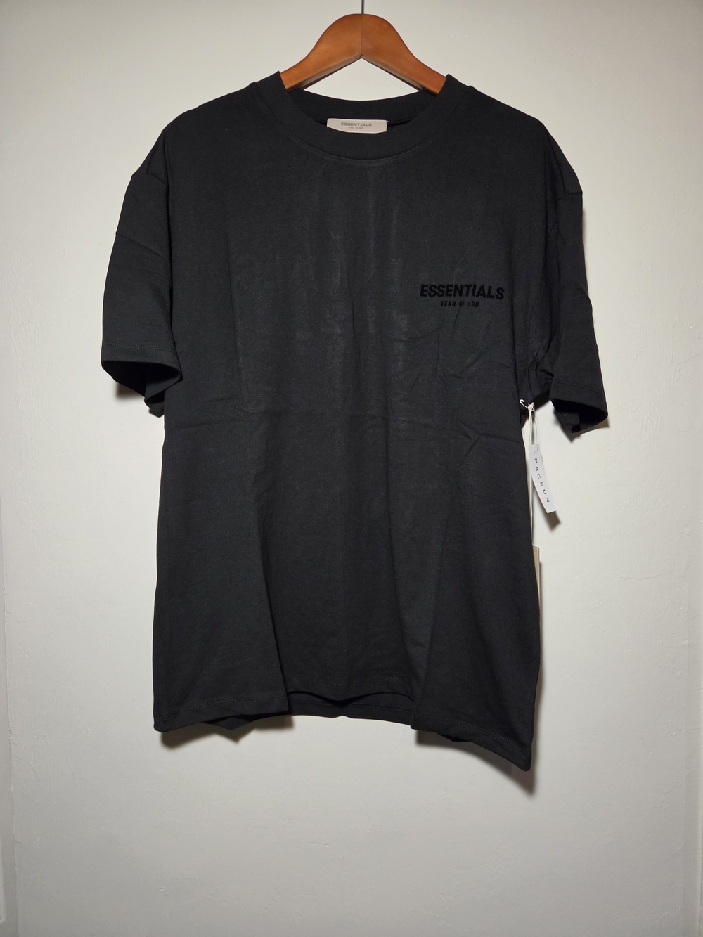 Fear of God Essentials Black Short Sleeve Size M